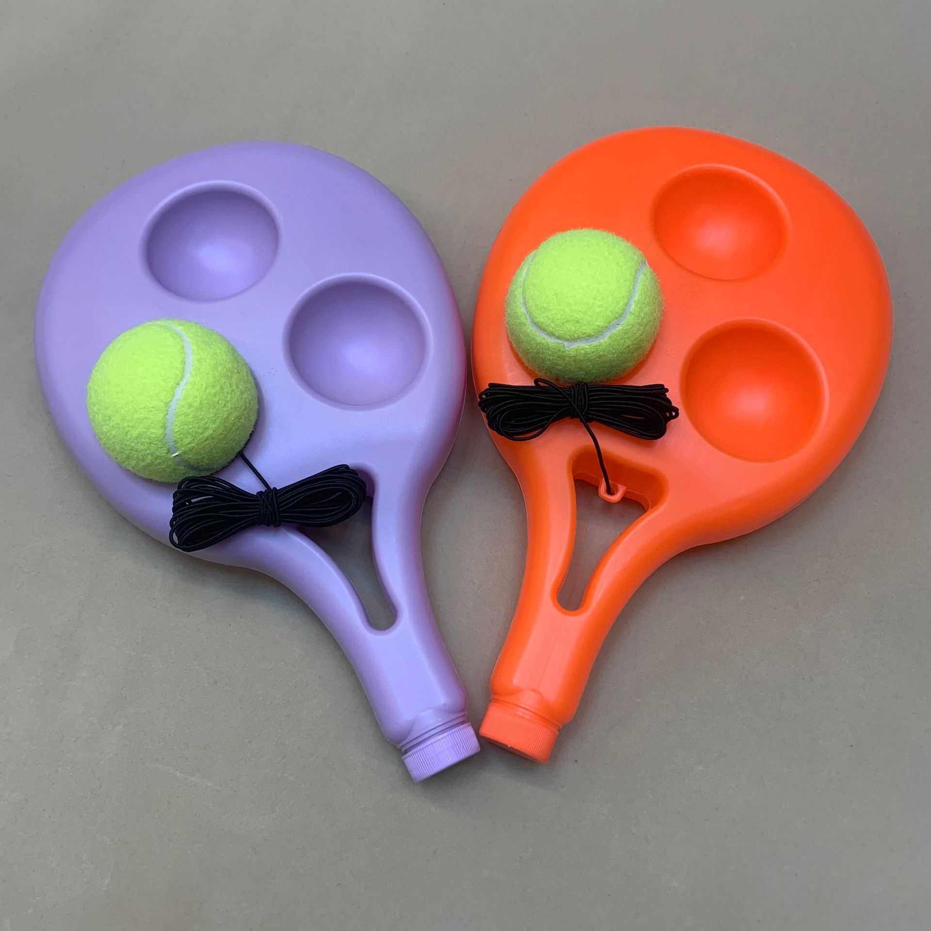 Picture of Tennis Base with rope single trainer suit tennis training supplies self-learning rebound combination tennis sparring device