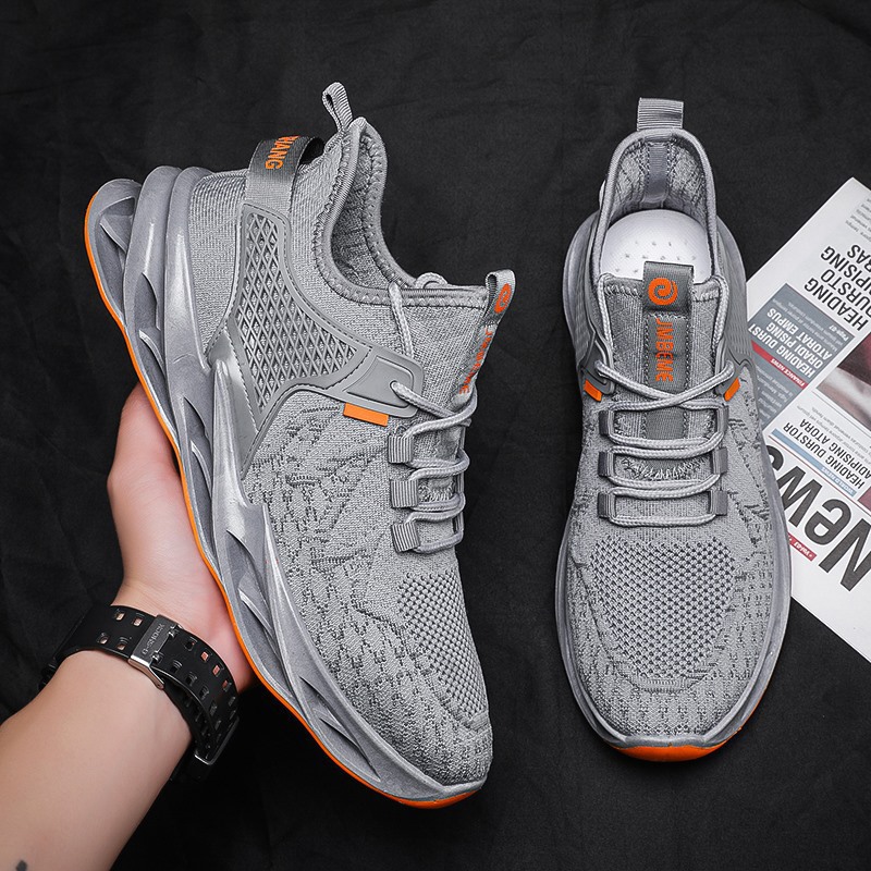 Picture of 2024 Spring and Summer New Men's Shoes Breathable Fly Knitted Lace up Running Shoes Trendy Fashion Casual Sports Shoes Cross-Border Wholesale