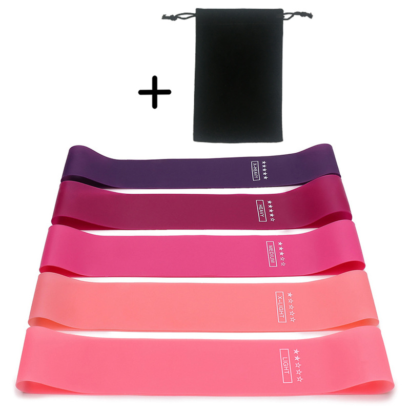 Picture of Portable Resistance Band Women's Squat Hip Pull Band Gym Yoga Equipment Pull Band Skinny Leg Thin Hand Bounce Ring