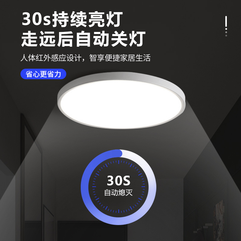 Picture of Sound and light control induction wick radar voice control public corridor lights corridor stairs LED ceiling intelligent light panel module