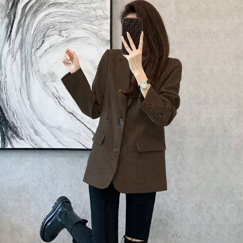 Picture of 2024 new wholesale commuter spring and autumn Joker suit jacket female Korean trend European little one generation hair