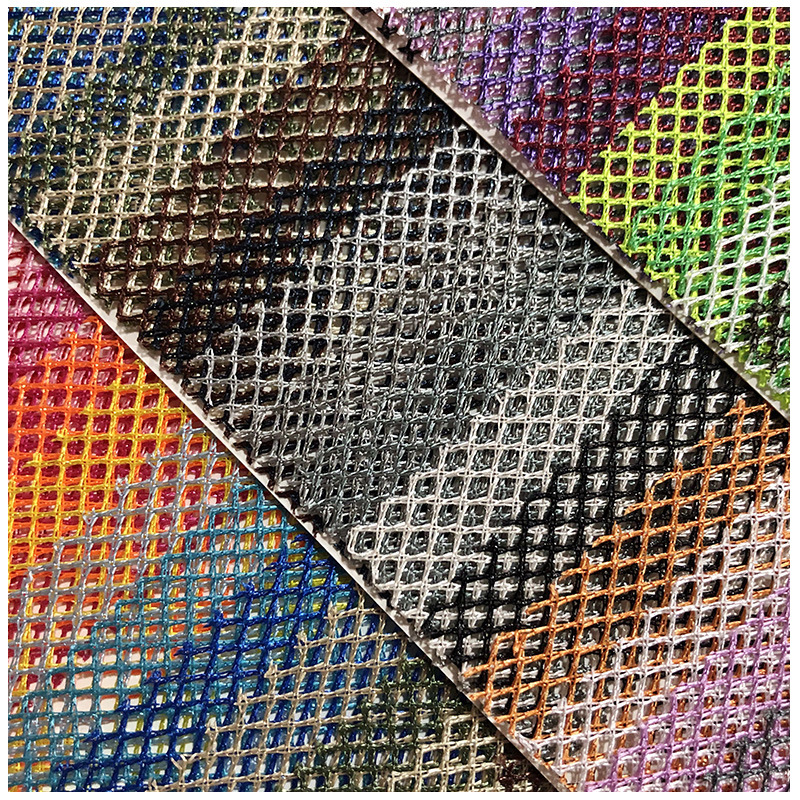 Polyester four-corner light four-corner mesh luggage stationery box storage bag breathable light and hard K114 rhombus mesh
