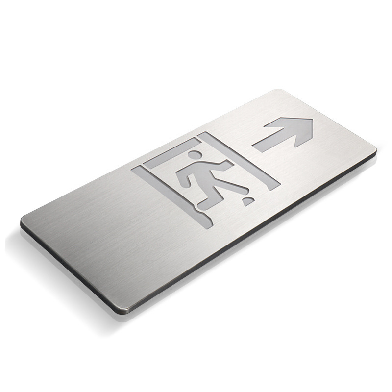 Picture of Baxian Type A Stainless Steel Ultra-thin Fire Emergency Indicator Light Floor Passage Safety Exit Evacuation Sign Light