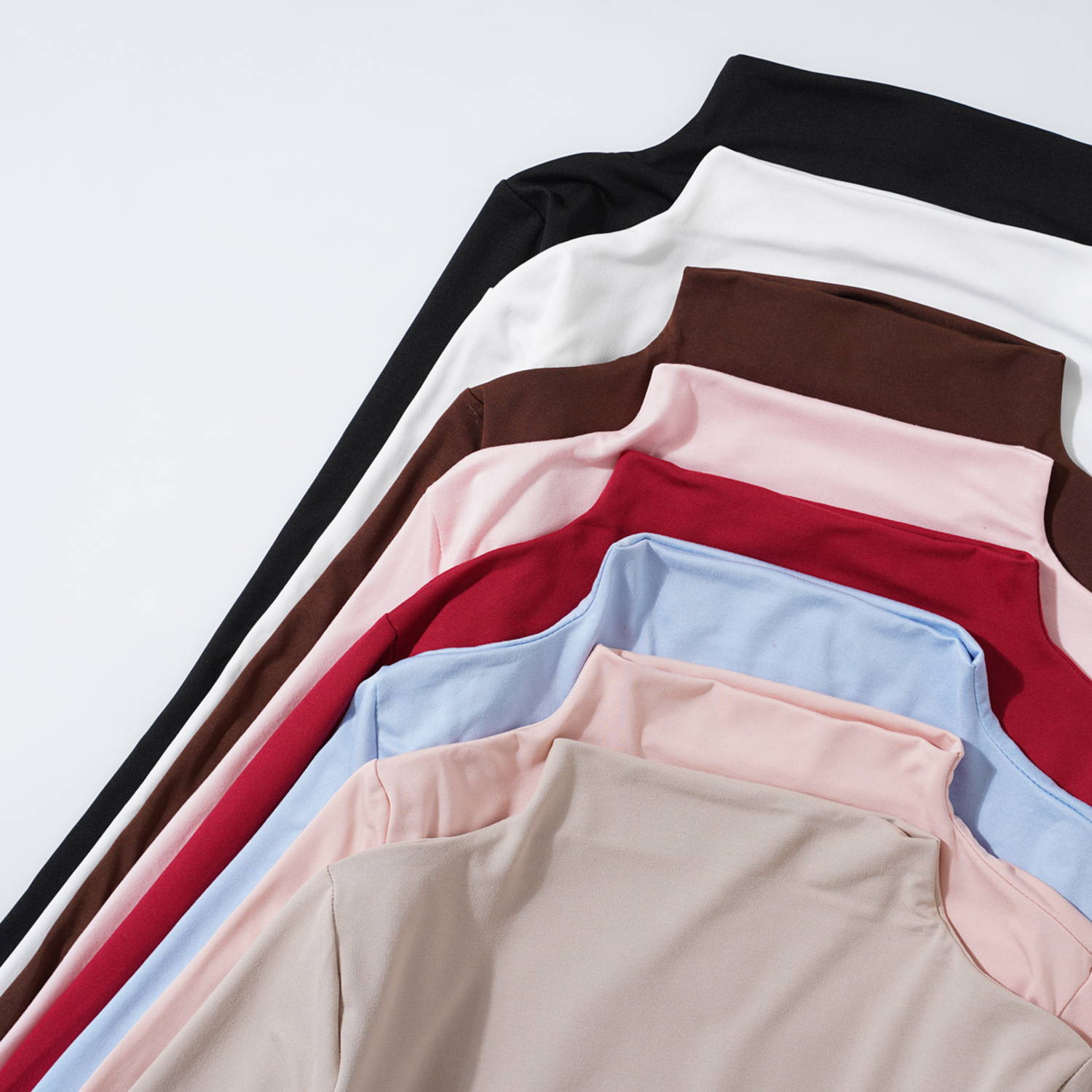 Autumn 2023 All-match Solid Color Base Shirt Korean Casual fleece-lined Thin Long Sleeve T-shirt Women's Slim-fit Top Women's Clothing