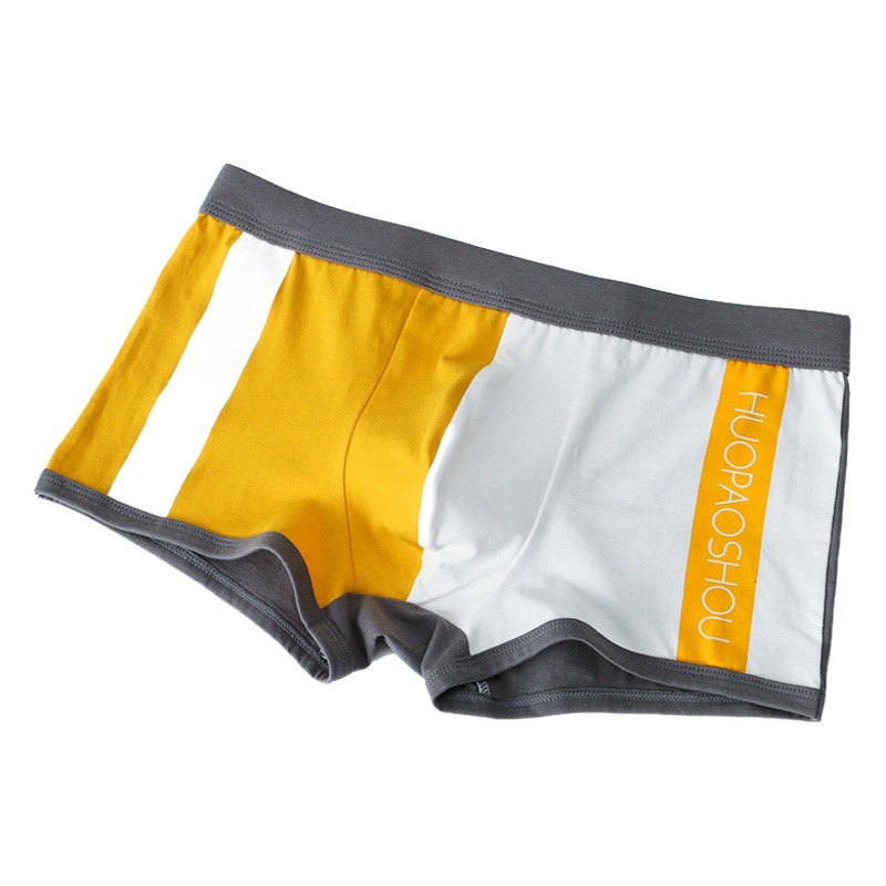 Hot Japanese fashion men's underwear new cotton wholesale youth boxer waist four corner men's shorts generation hair