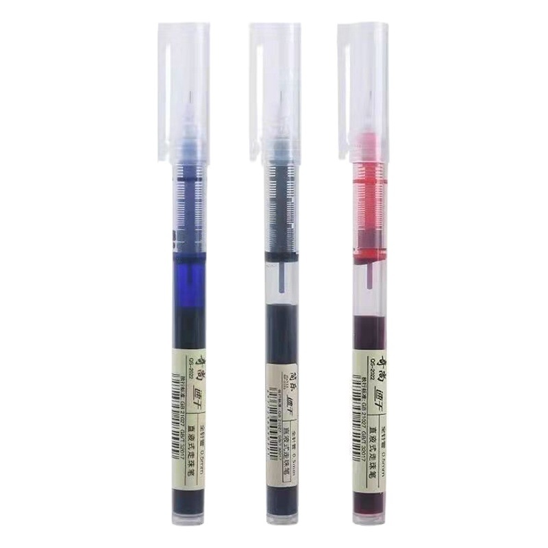 Straight Liquid Quick-Drying Ball Pen 0.5 Black Pen Student Exam Gel Pen Carbon Pen Office Signature Pen Wholesale