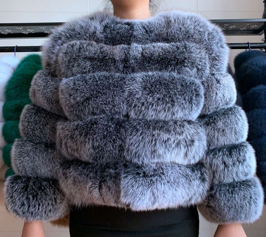 Picture of Fur European and American best selling faux fox fur faux fur coat women's short long sleeve fur faux fur coat