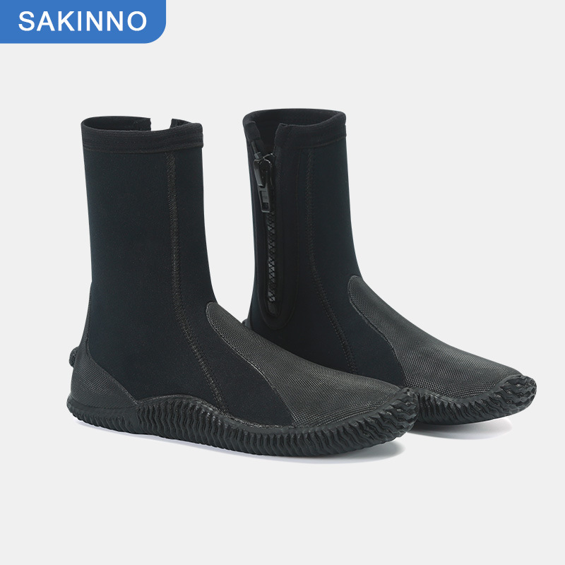 Picture of Diving Shoes 5MM Beach Surfing Tracing Shoes Non-slip Wear-resistant Diving Boots Vulcanizing Shoes Snorkeling Shoes Rescue Flood-fighting Shoes