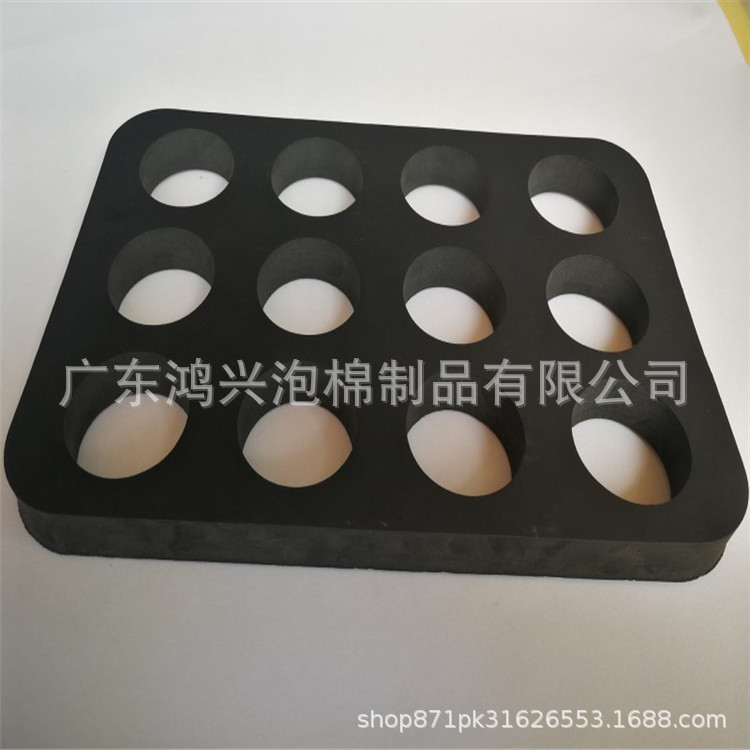 Shockproof Cushioning Material Hardness 38-80Shore a Compression-Resistant Eva Sponge Special-Shaped Hole Filling Tool Box