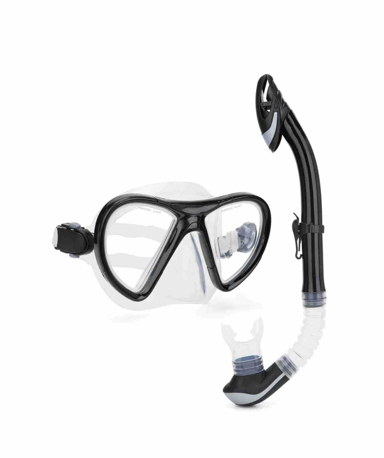 Picture of Wave Promotion Professional Snorkeling Two-Piece Equipment Diving Goggles Snorkel Snorkel Large Frame Large Field of View