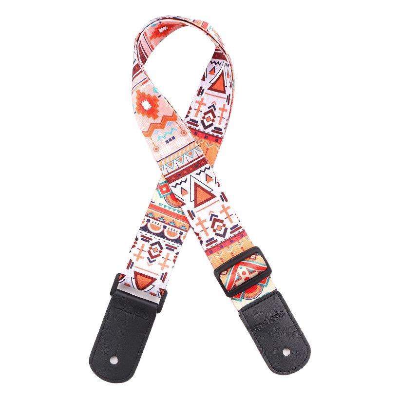 Merle Di leather nylon fluorescent printing folk guitar strap Bakelite universal spot supply a generation of hair