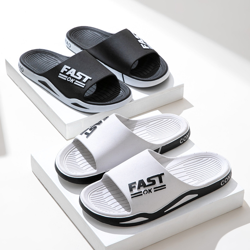 Sandals and slippers eva men's summer stepping on excrement and living household bathroom non-slip non-smelly feet outside wearing slippers wholesale couple PVC