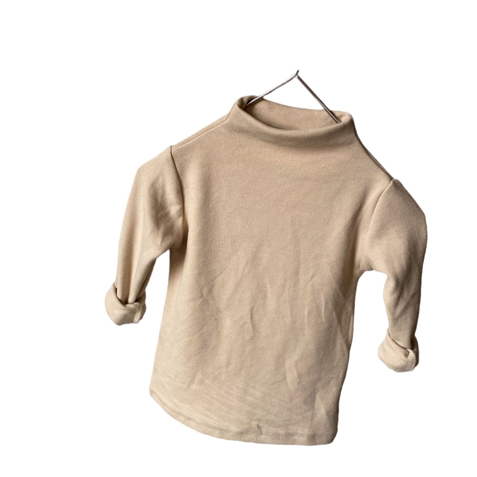 Picture of GL-kids Korean-style Autumn and Winter Children's Sanding Cotton Thickened Base Shirt Half-high Collar All-match Top for Boys and Girls
