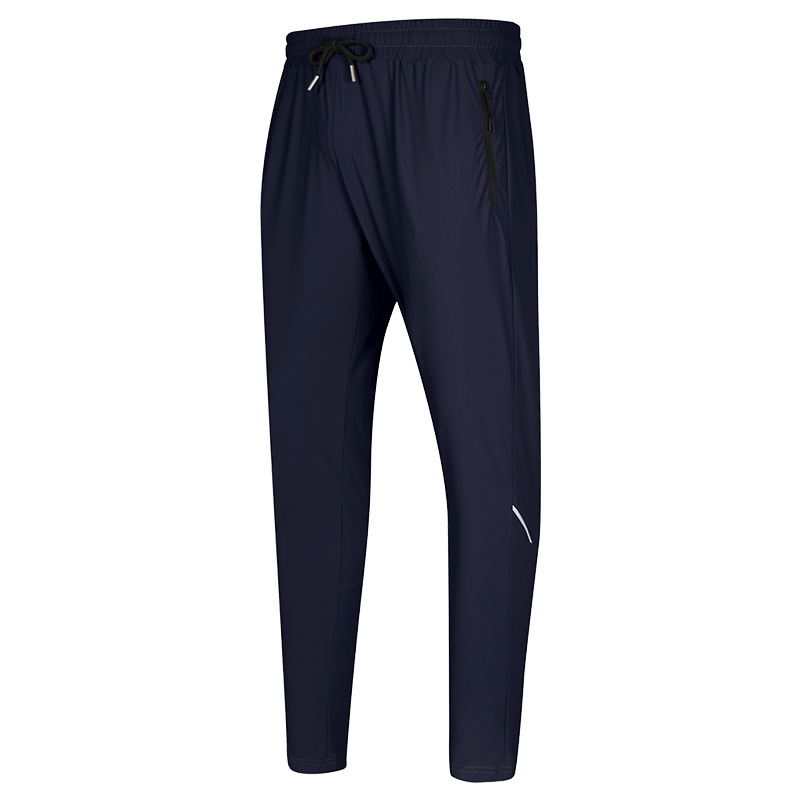 Picture of Ice Silk Stretch Quick-drying Pants Sports Pants Men's Thin Casual Foot-collecting Foot-binding Loose Summer Draping Anti-wrinkle Long Pants