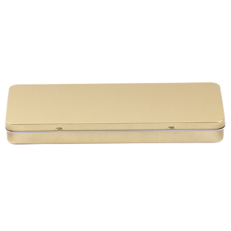 Picture of Rectangular Tinplate Box Pencil Eraser Storage Stationery Box Pen Conjoined Flip Cover Custom Tin Box
