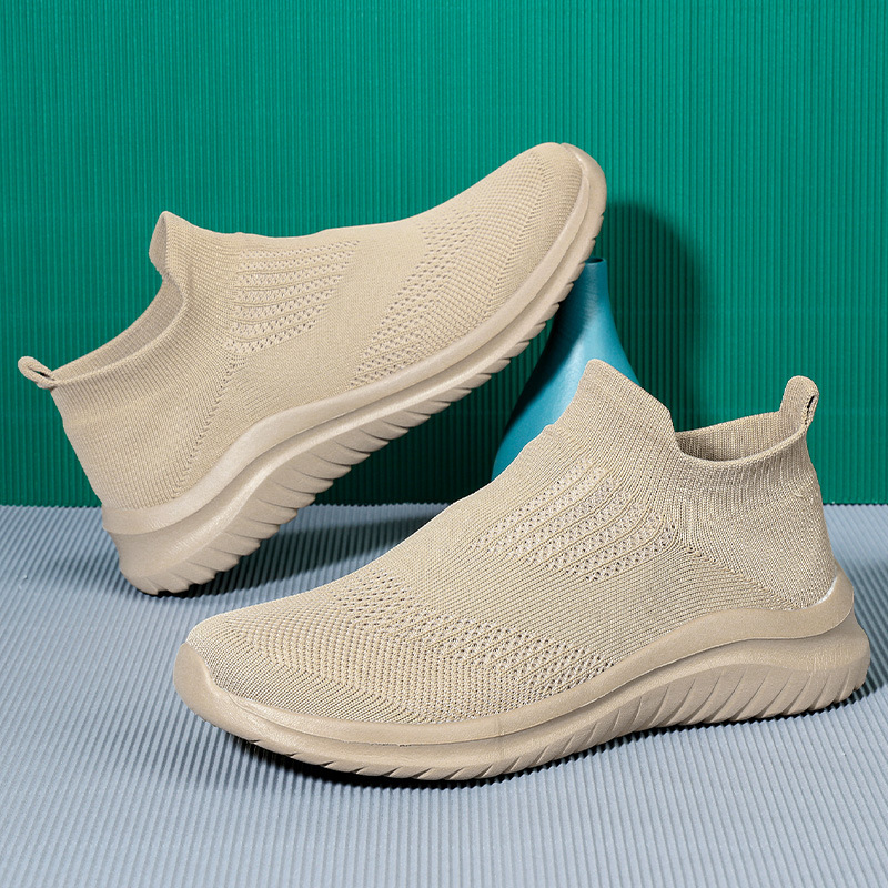 Picture of Cross-border plus size Men's Shoes Flying Mesh Sports Casual Shoes Leg Lazy Socks Shoes Couple's Light Running Shoes for Women