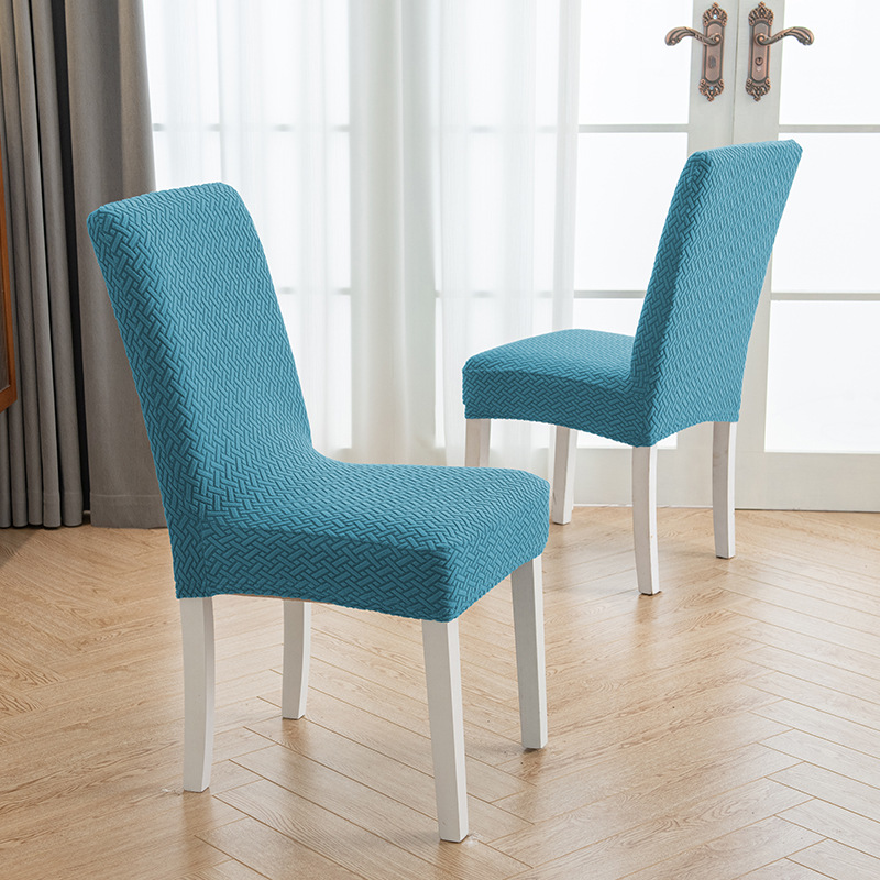 Picture of Cross-border jacquard fleece thickened conjoined elastic hotel restaurant chair cover anti-fouling stool cover chair cover