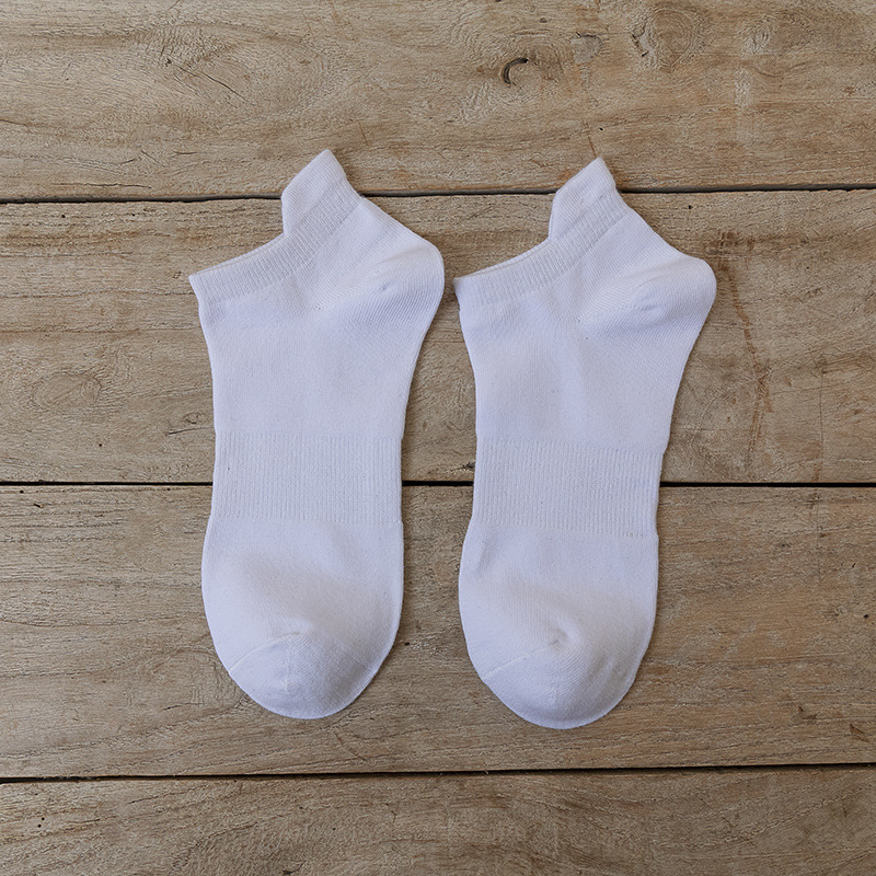 Picture of Socks Men's Socks Spring New Pure Cotton Men's Ear-Lifting Breathable Deodorant Short-Tube Low-Cut Shallow Mouth Pure Color Boat Socks Trendy