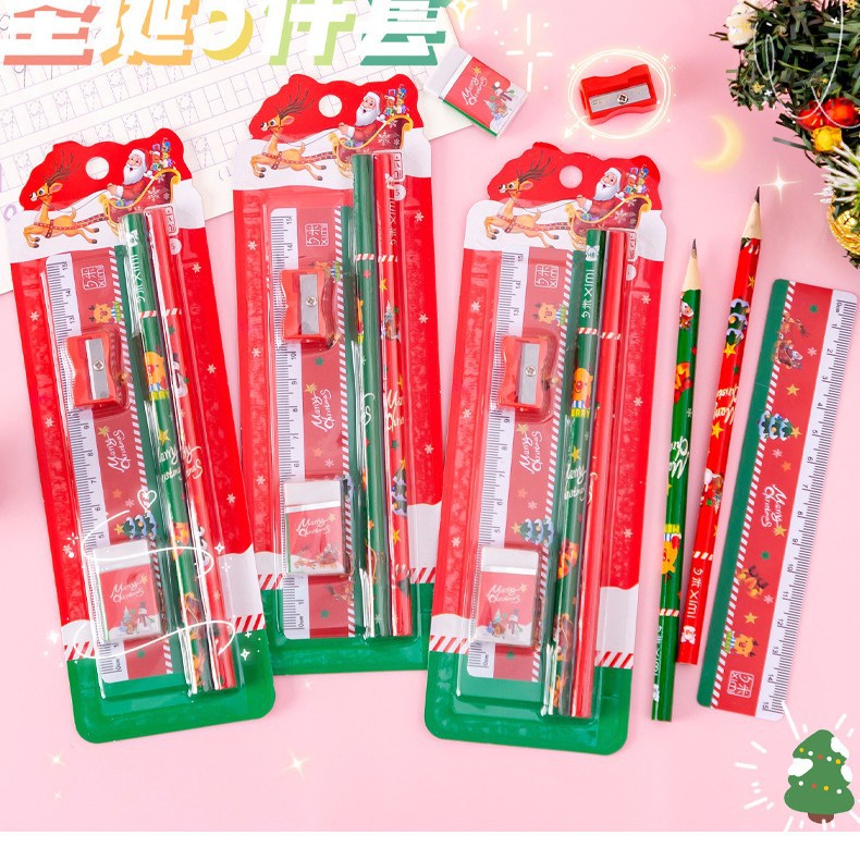 Picture of Learning Stationery Set Gift Box Children's Day Gift School Supplies Cute Student Reward Small Gift Pencil
