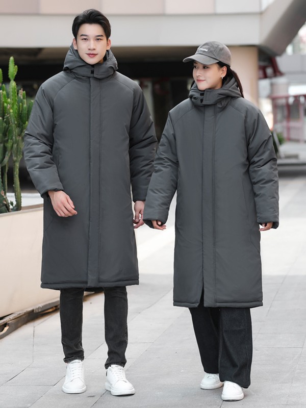 Sports Large Cotton Clothes Training Clothes Detachable Three-in-One Over-the-Knee Cotton Clothes Warm Jacket for Men and Women Winter Training Sports Students