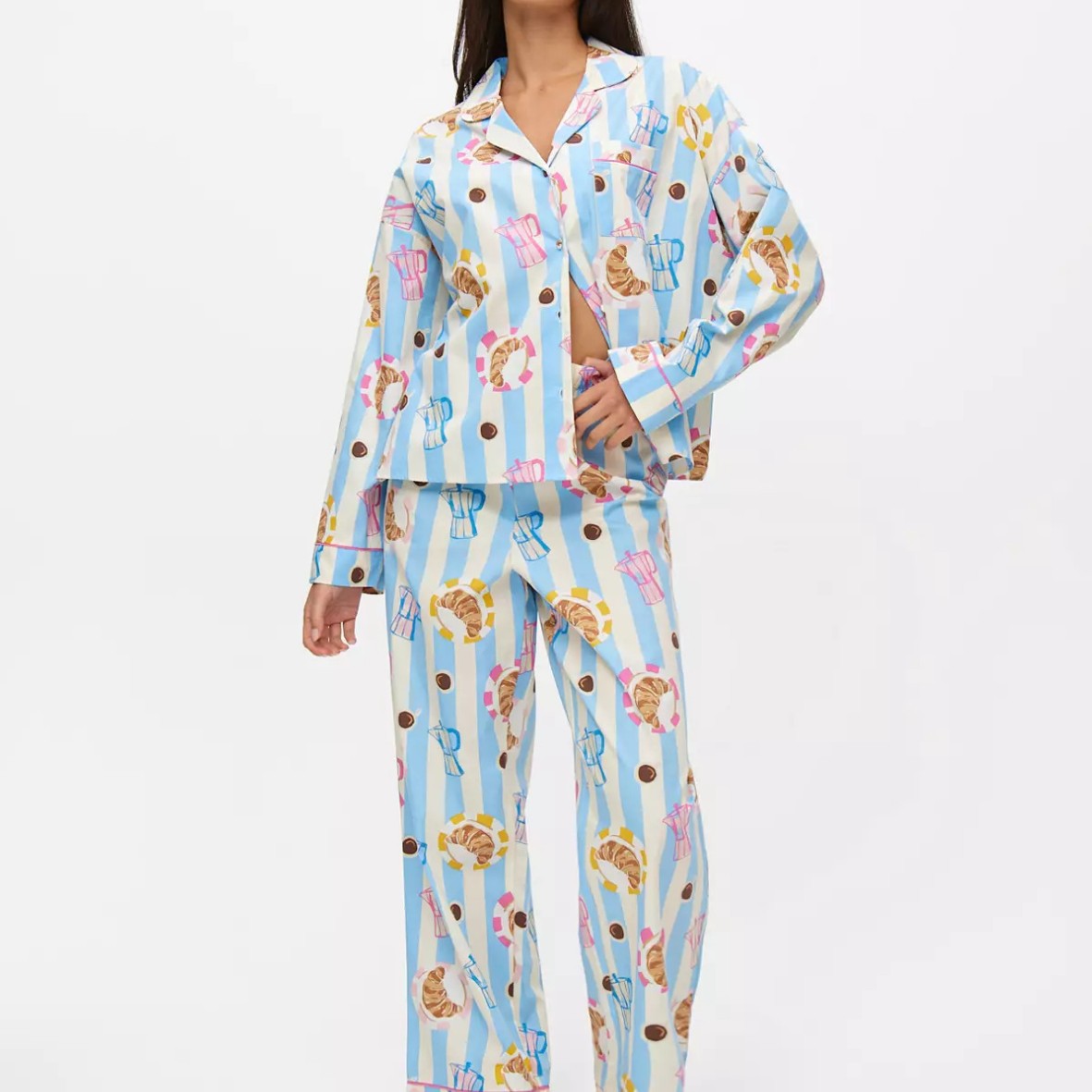 2025 Amazon European and American Foreign Trade Cross-border Pajamas Women's Long Sleeve Spring and Autumn Wear Home Clothes Four Seasons suit