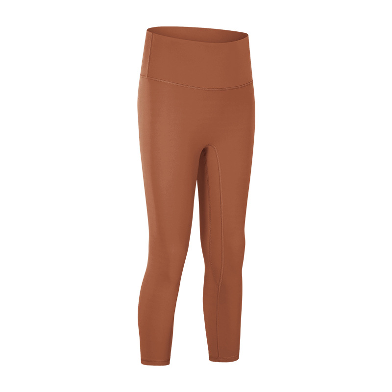 Picture of Spring and summer double-sided sanding naked feeling new no embarrassment line yoga pants running sports fitness cropped pants DL065