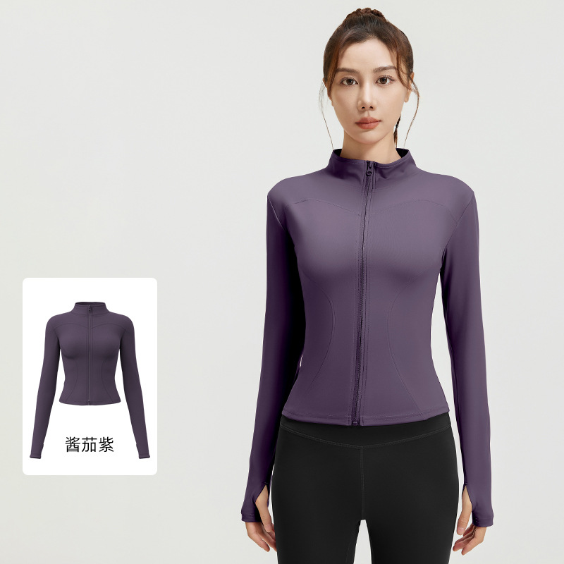 Picture of Juyitang's New Nude Yoga Jacket Slimming Breathable Running Fitness Sports Jacket for Women