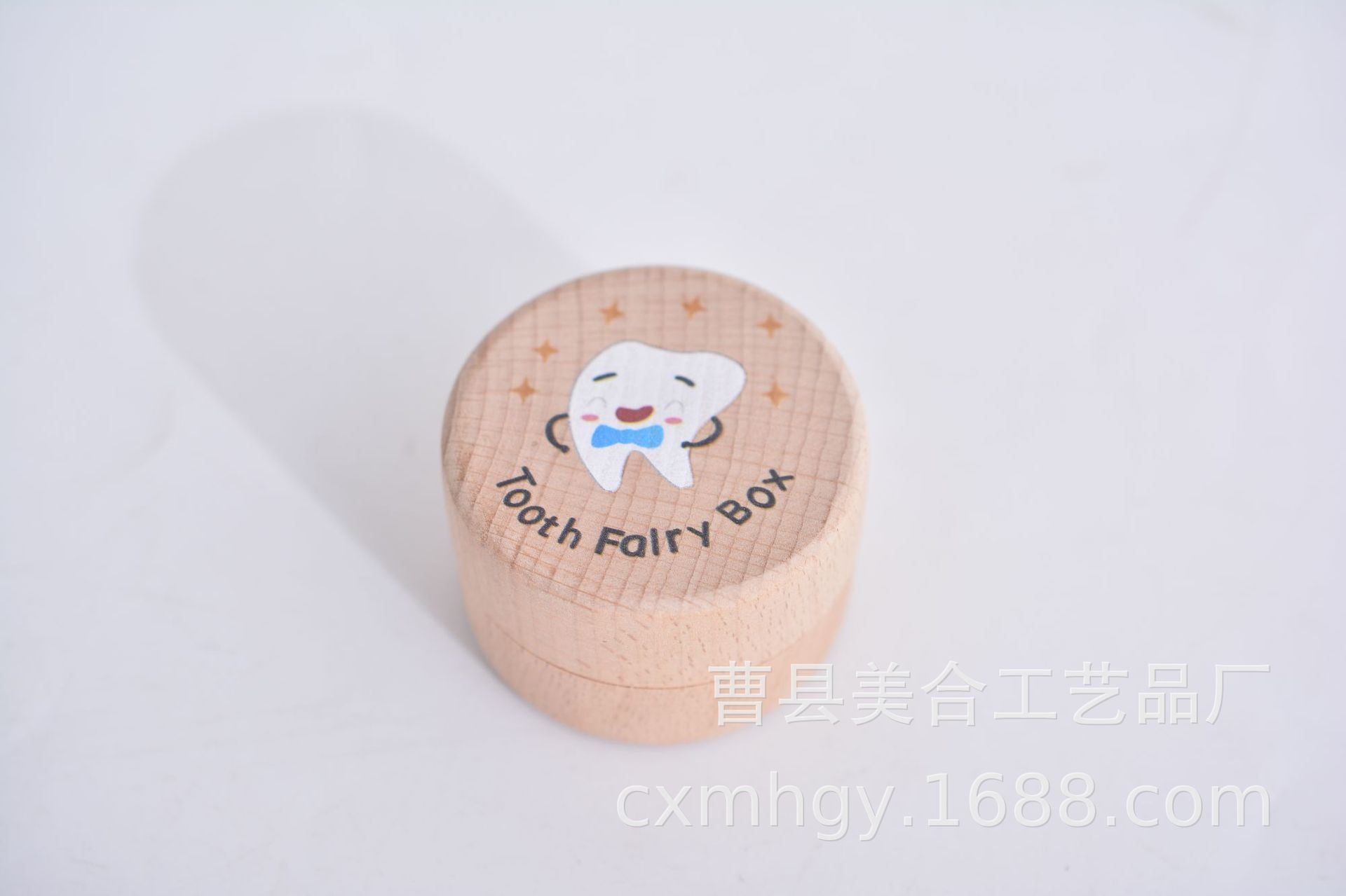 Picture of Cross-Border Wooden Children's Deciduous Tooth Box, Fetal Hair Storage, Tooth Box, Commemorative Collection Box, Tooth Storage Box