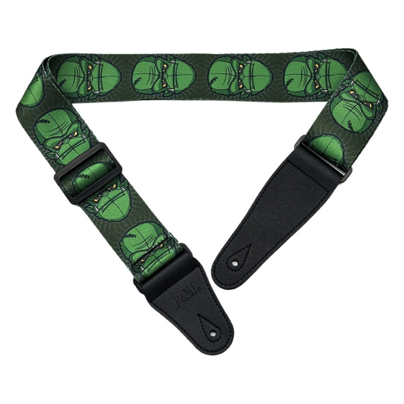 PP guitar strap printed thermal transfer skull electric acoustic guitar strap bass guitar strap factory