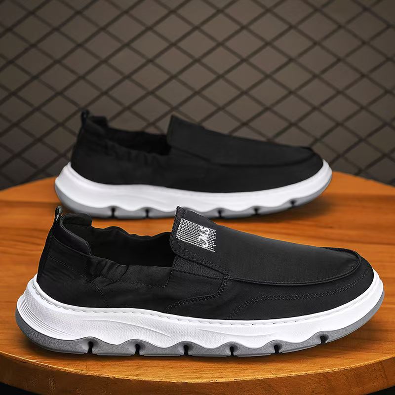 Canvas Men's Shoes Summer New Popular Style Lazy Slip-On Sports and Leisure Sneakers Old Beijing Cloth Shoes