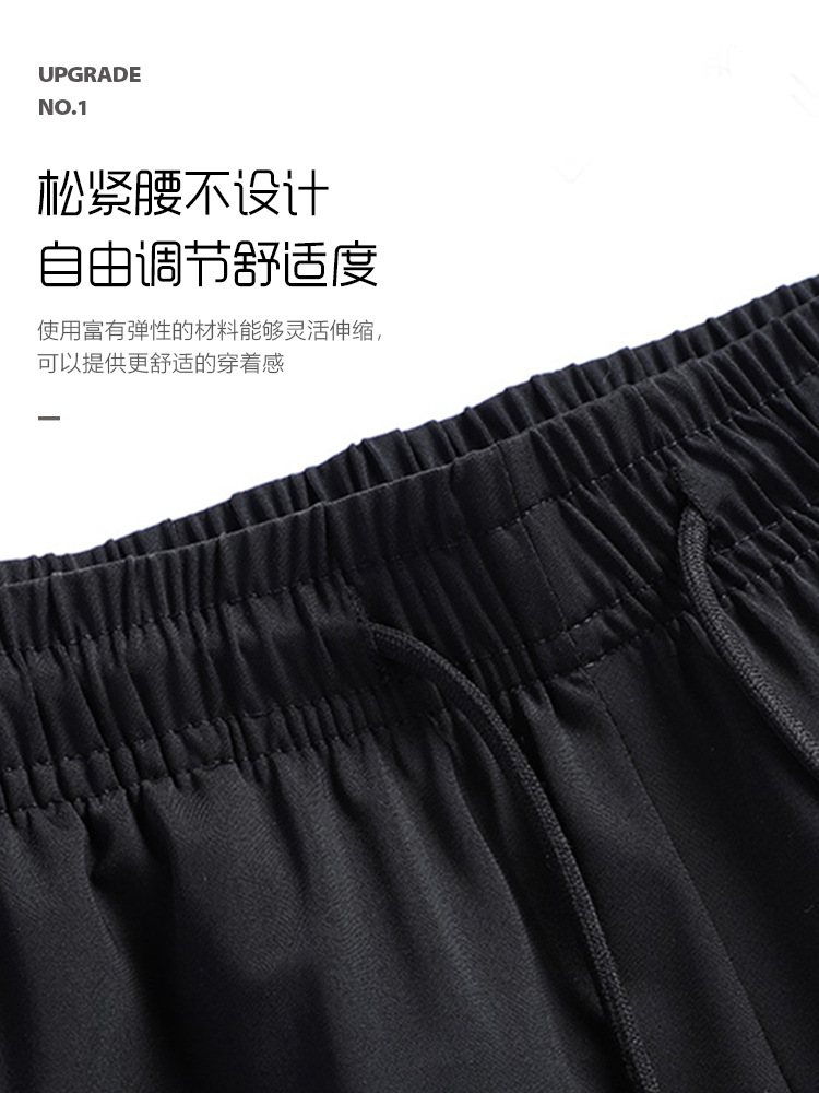 Picture of Shorts Men's Summer Sports Beach Pants Loose Casual Basketball Pants Breathable Ice Sense Quick-drying Five-point Ice Silk Pants