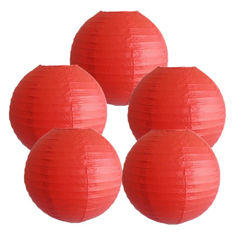 Combined Color Paper Lantern Wedding Party Birthday Hanging Paper Lantern Amazon E-commerce Supply
