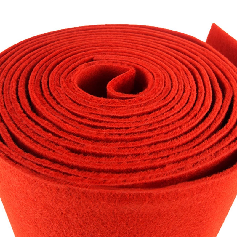 Picture of Jinning disposable wedding red carpet wedding thickened non-slip shop with shop entrance long-term stair red carpet