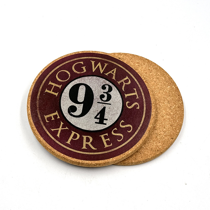 Harry Potter Nine and 3/4 Coaster Round Gryffindor Magic Platform Surrounding Absorbent Ceramic Pad