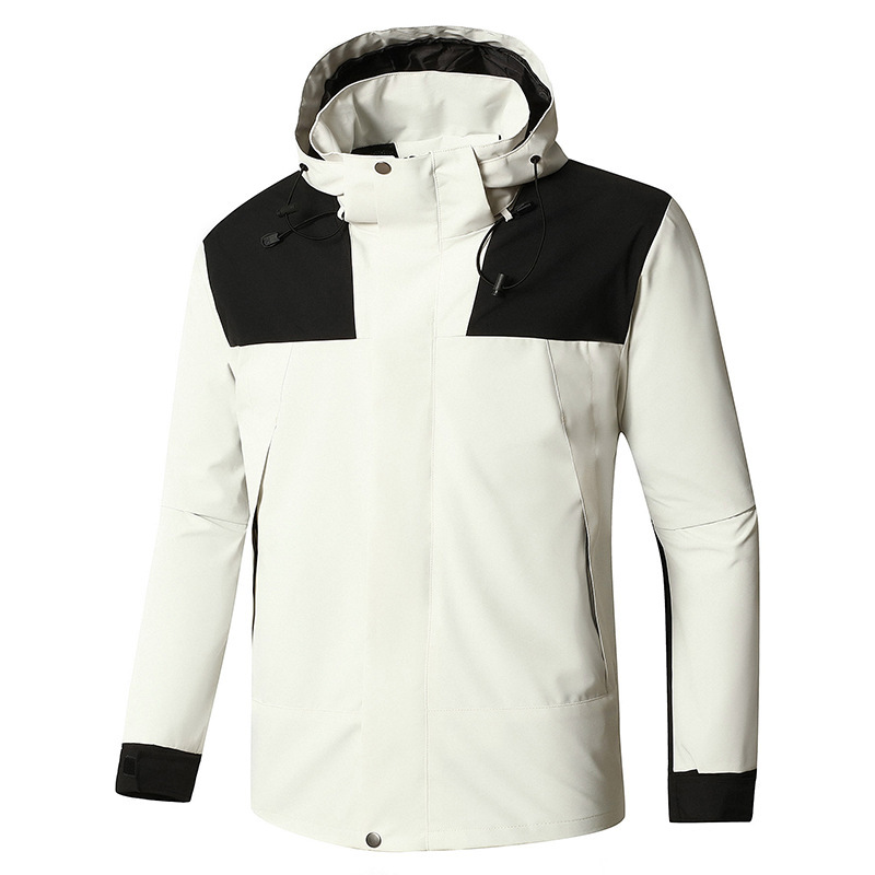 Picture of Men's Jacket Autumn Outdoor Waterproof American-Style Windbreaker Plus Size Casual Coat with Logo Workwear