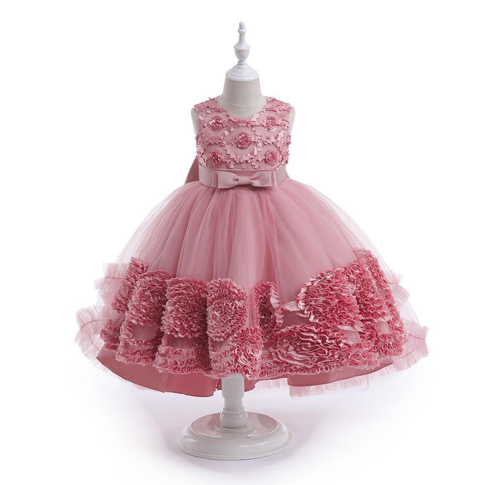 Picture of 2024 Cross-border New Girls' Trailing dress Princess Children's Dress Large Children's Dress Tutu Skirt for the Show