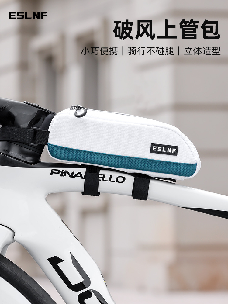 Eslnf Bicycle Bag Front Beam Bag Upper Tube Bag Mobile Phone Cosmetics Bag Mountain Road Bike Cycling Equipment Accessories