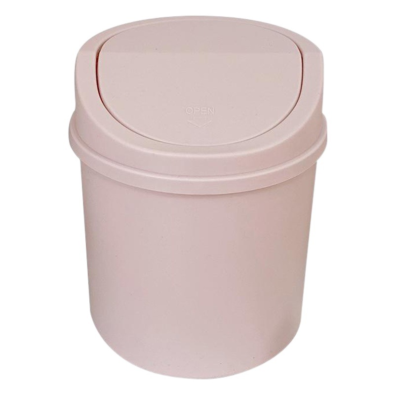 Ins Style Desktop Small Trash Bin Bedroom New Style Girly Heart Household Cute Internet Celebrity Mini Storage Box with Lid