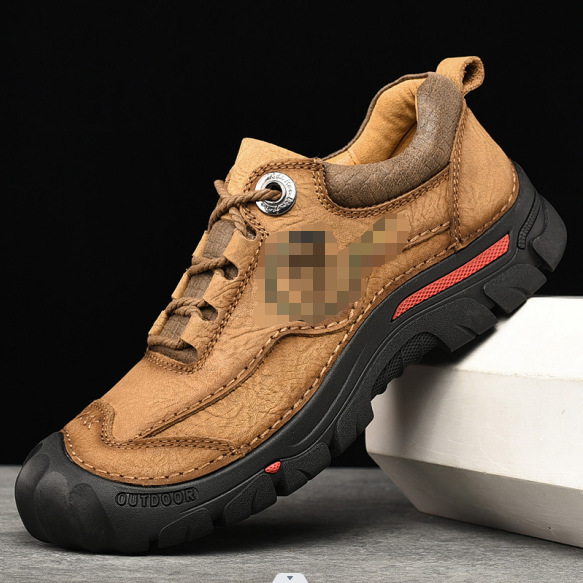 Cross-border Large Size Men's Lace-up Mountaineering Shoes Low-top Fashion Casual Leather Shoes Autumn and Winter New Large Size Outdoor Tooling Shoes