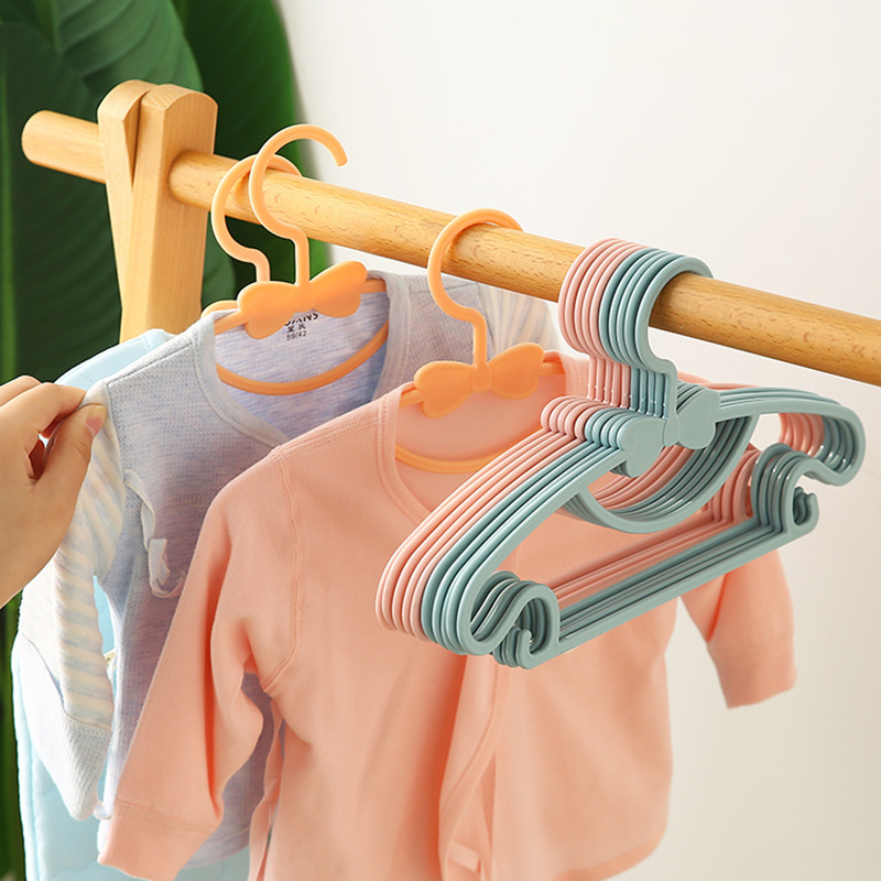 Children's Clothes Hanger Baby Clothes Rack Newborn Household Non-slip Clothes Brace Clothes Hanger Plastic Seamless Multifunctional Clothes Hanger