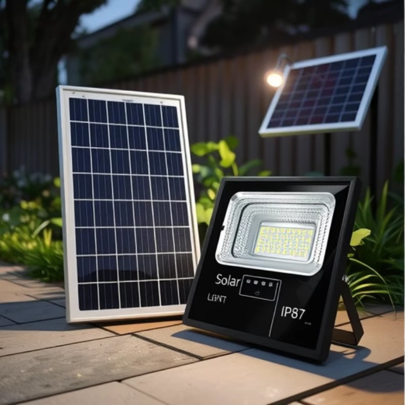 2025 New Solar High-Power Outdoor Light Household Rural Strong Lighting Outdoor Waterproof Led Floodlight