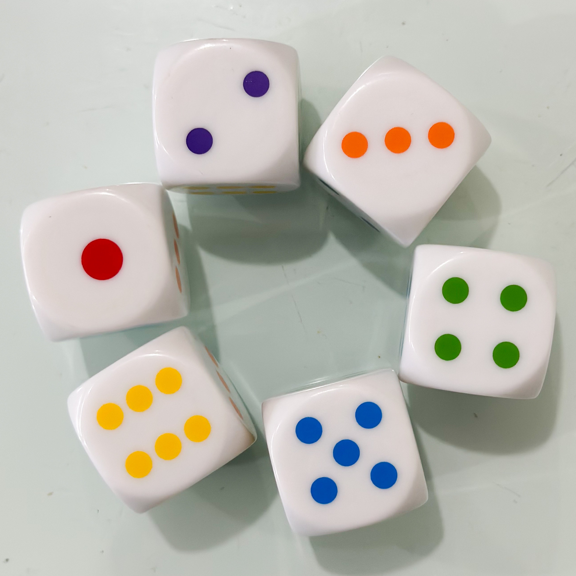 Picture of 25mm Silk Screen Printing Color Dice Dice Color Sieve Thrower