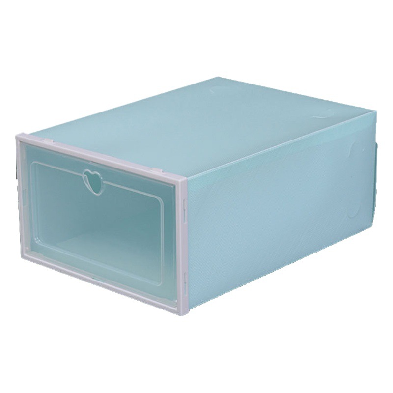 Thickened transparent shoe box storage plastic simple flip household goods storage box wholesale storage box