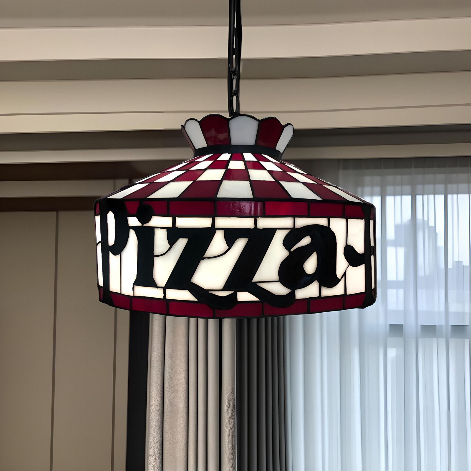 Huijing Tiffany Modern Simple Restaurant Cafe Candle Bar Glass Lighting Creative Engineering Landscape Lamp