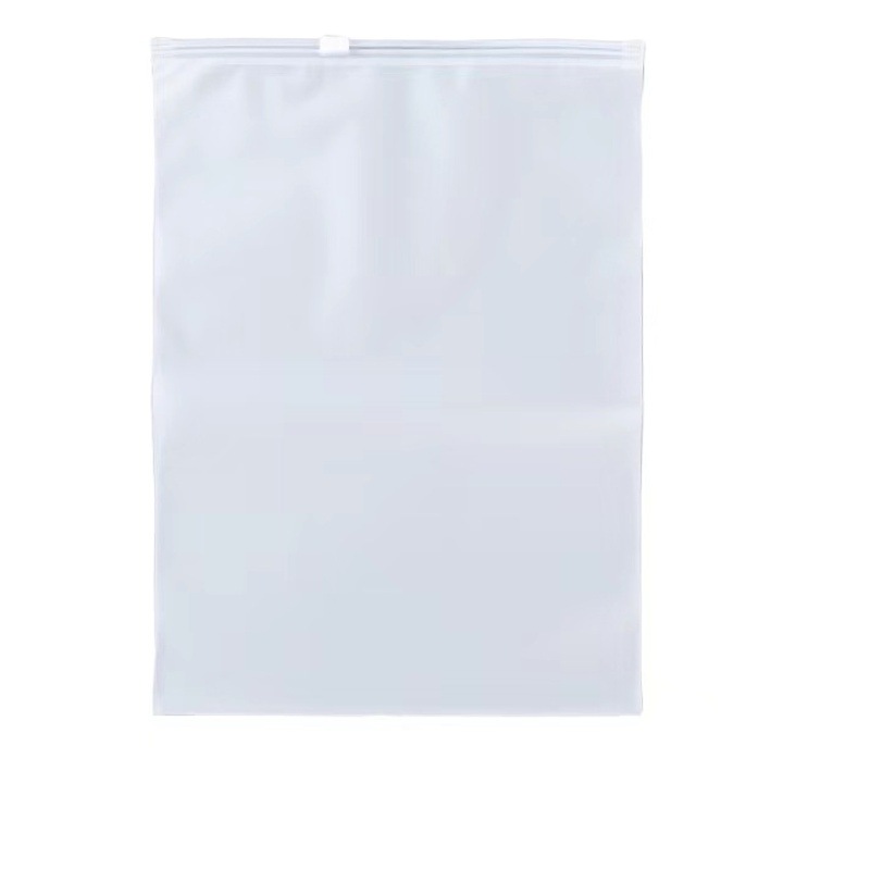 Po and Pe Transparent Frosted Zipper Bags for Clothes, Pants, T-Shirts, Universal Packaging Bags, Self-Sealing Bags, Durable Clothing Storage