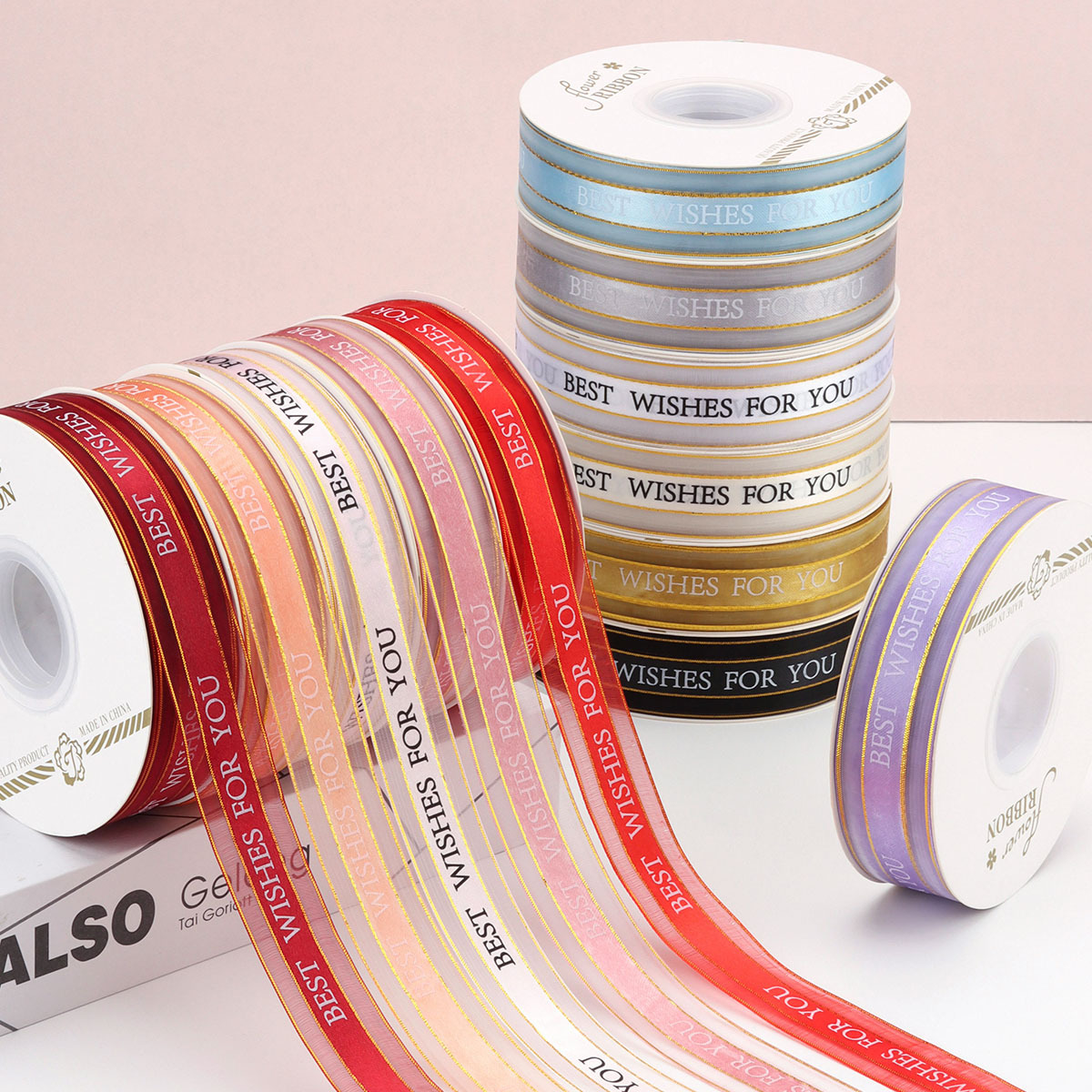 Phnom Penh Gauze High-grade Baking Ribbon Flower Packaging Decorative Ribbon Ribbon Bow DIY Handmade Silk Belt