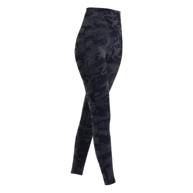 European and American high waist hip fitness pants women's new camouflage quick-drying sports tights spring running training yoga pants
