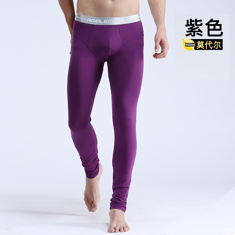 Picture of Men's warm pants autumn pants single autumn and winter manufacturers wholesale tight close-fitting comfortable fashion new men's leggings