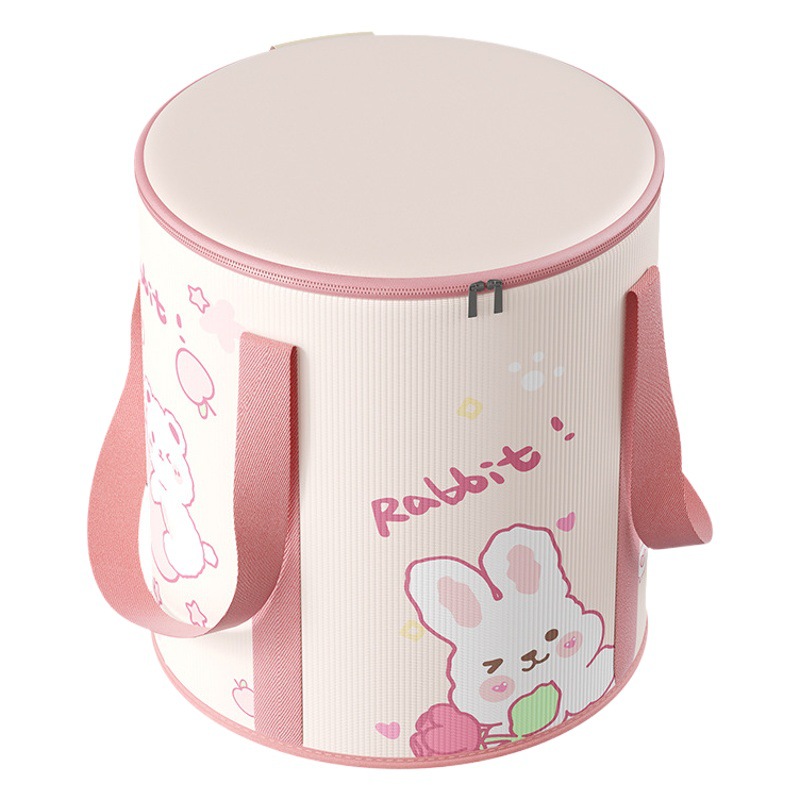 Cute rabbit folding foot bath bag high and deep over calf household portable foot bath artifact foot bath insulation foot bath bucket