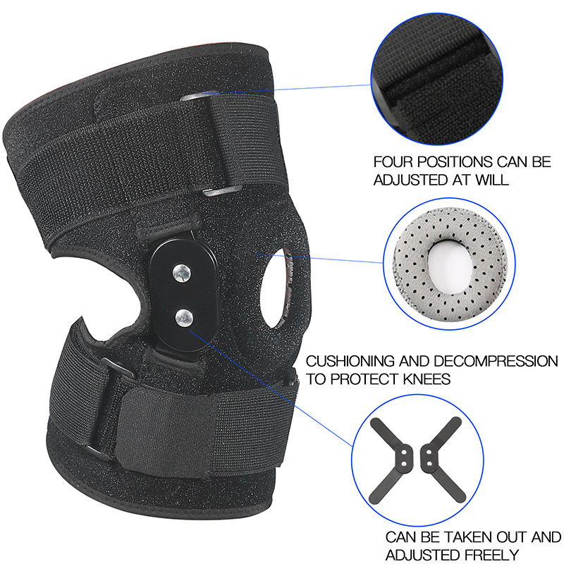Gounod Breathable Sports Professional Cycling Mountaineering Steel Spring Outdoor Knee Pad Ligament Protection Meniscus Sports